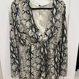snakeskin romper